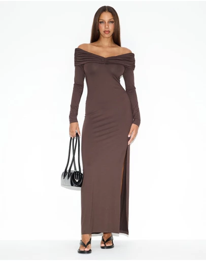 Dazie - Katia Off Shoulder Jersey Dress