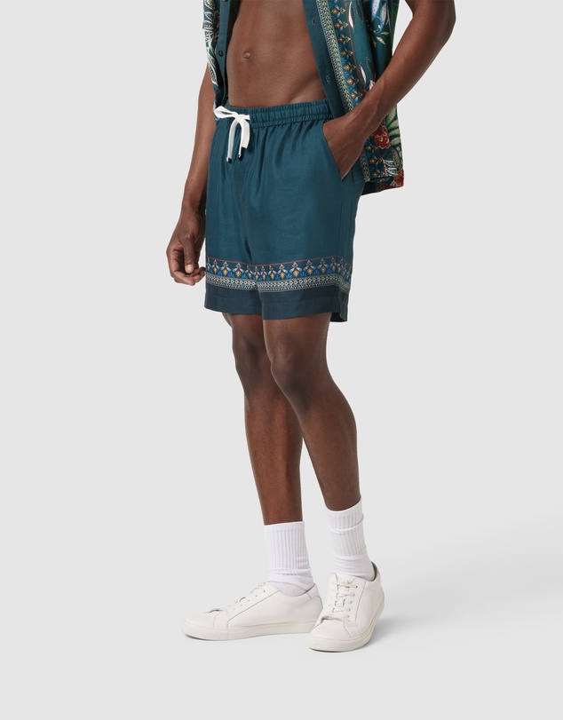 Politix - Panel Print Elasticated Shorts