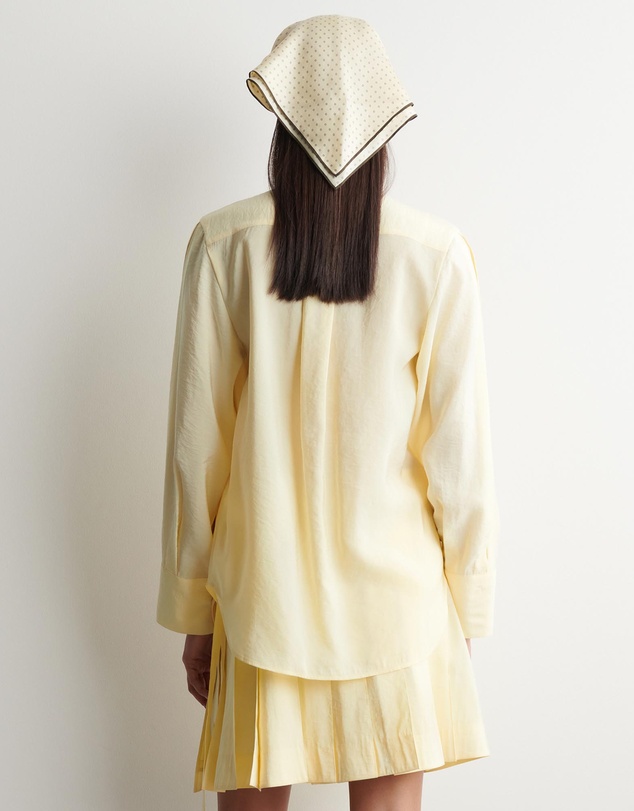 COS - Pleated Bow-Detail Blouse