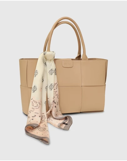 Belle & Bloom - Jolene Fashion Scarf - Pink/Grey