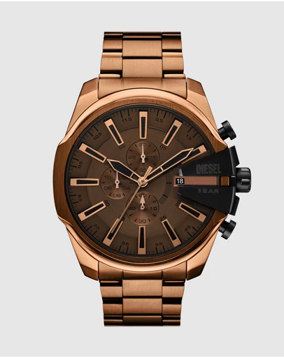 Diesel - Mega Chief Slim Brown Chronograph Watch
