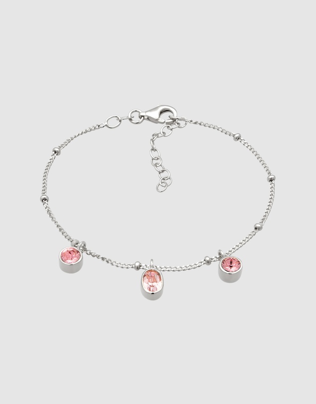 Elli Jewelry - Bracelet Crystal 925 Sterling Silver