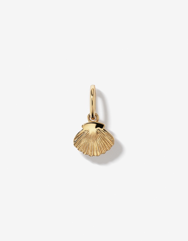 Michael Hill - Cultured Freshwater Pearl Clam Shell Pendant in 10kt Yellow Gold