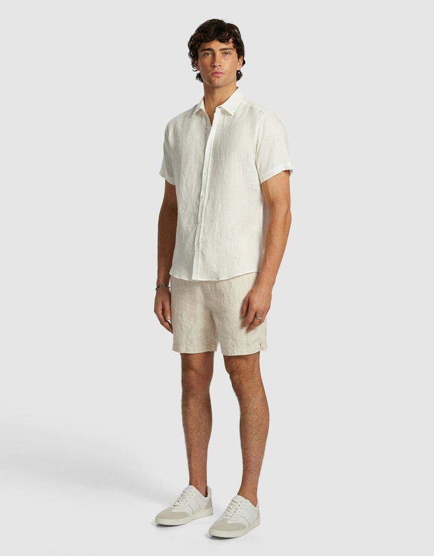 yd. - Lewis Pure Linen Shirt