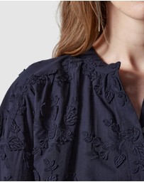 & Other Stories - Voluminous Floral-Appliqué Blouse