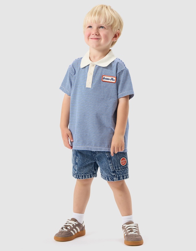 Goldie + Ace - Colour Block Vintage Denim Shorts - Babies-Kids