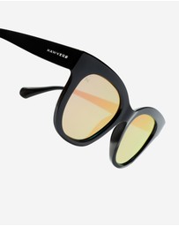 Hawkers Co - Hawkers - Audrey raw - polarized black rose gold  Sunglasses for Men and Women Polarized