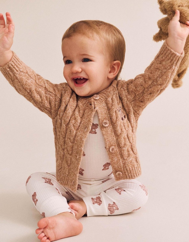 Huxbaby - My First Hux Newborn Knit Cardigan - Babies