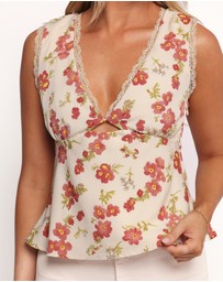 Petal & Pup - Lorelai Top - Ivory Floral