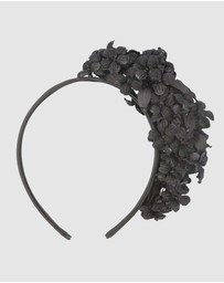 Max Alexander - Black Flower Fascinator Headband