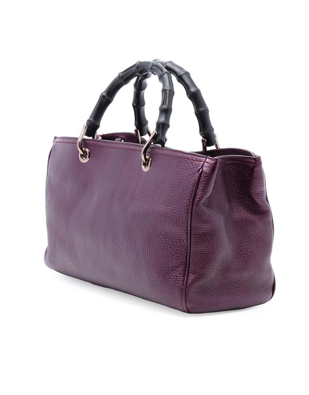 Pre-Loved by Azura Reborn - Pre-Loved Medium Calfskin Bamboo Shopper Satchel
