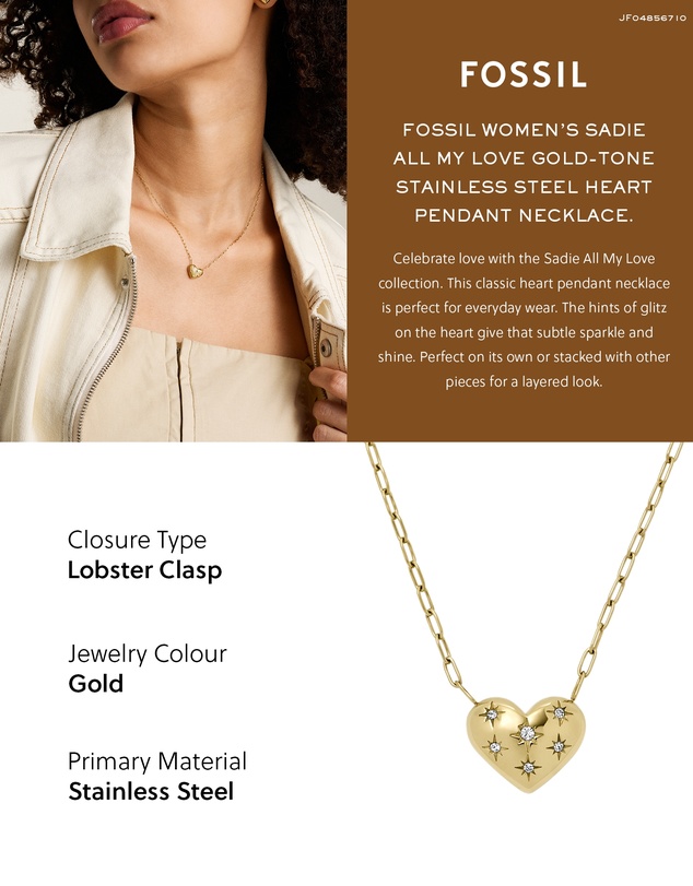 Fossil - Sadie Gold Tone Necklace