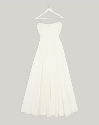 Revibe - Repaired Shona Joy Morton Strapless Panelled Maxi Dress - AU 10