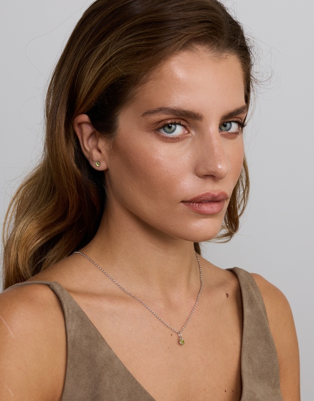 Michael Hill - Round Peridot Stud Earrings in Sterling Silver