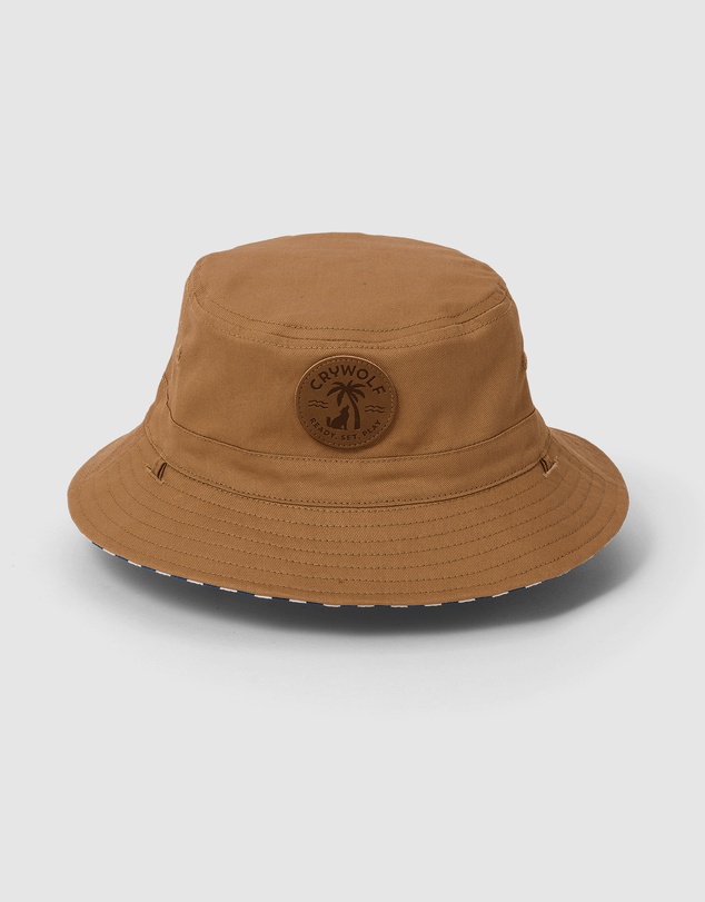 Crywolf - REVERSIBLE BUCKET HAT Deep Sea Stripe