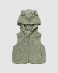 Kynd Baby - Sherpa Vest in Olive
