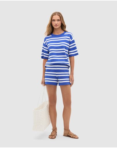 Sapphire Blue Stripe