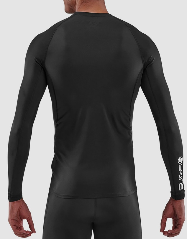 SKINS - SKINS Compression Men's Series-1 Running/Gym Long Sleeve Top Black