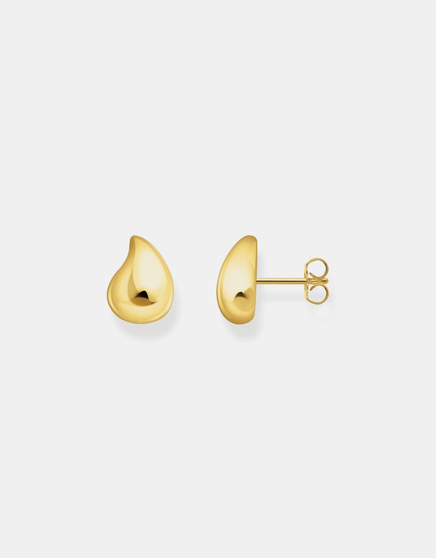 THOMAS SABO - Ear studs in organic shape gold