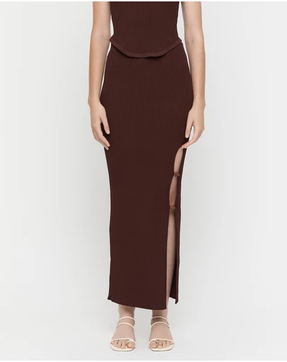 FRIEND of AUDREY - Beaded Knit Skirt