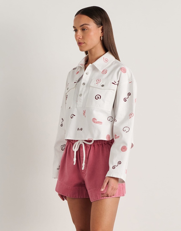 Jag - Bowie Crop Shirt
