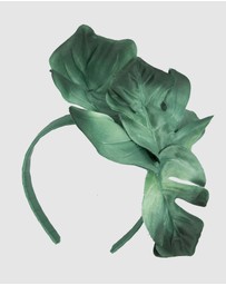 Max Alexander - Mostrera Leafs Green Headband Fascinator