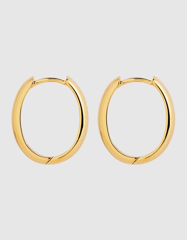 Najo - Lumière Yellow Gold Hoop Earrings