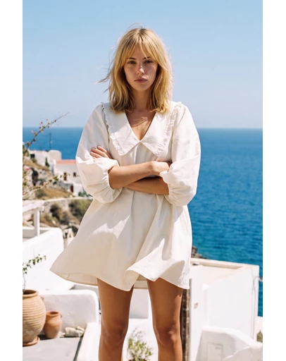 The Fated - Paige Collared Mini Dress