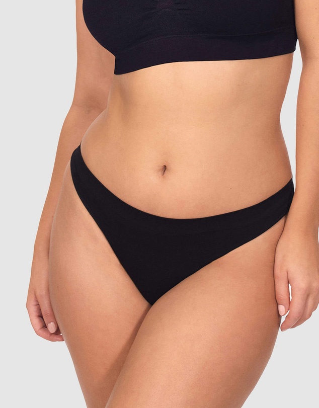B Free Intimate Apparel - Seamless Stretch Comfort G String - 3 Pack