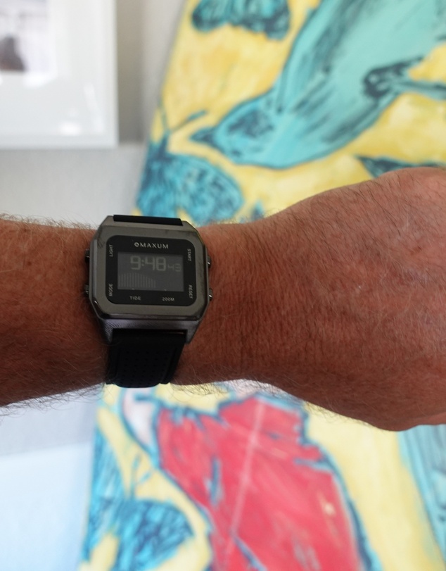 Maxum - Raglan Tide Watch – Gunmetal Case, Black Dial & Black Silicone Strap
