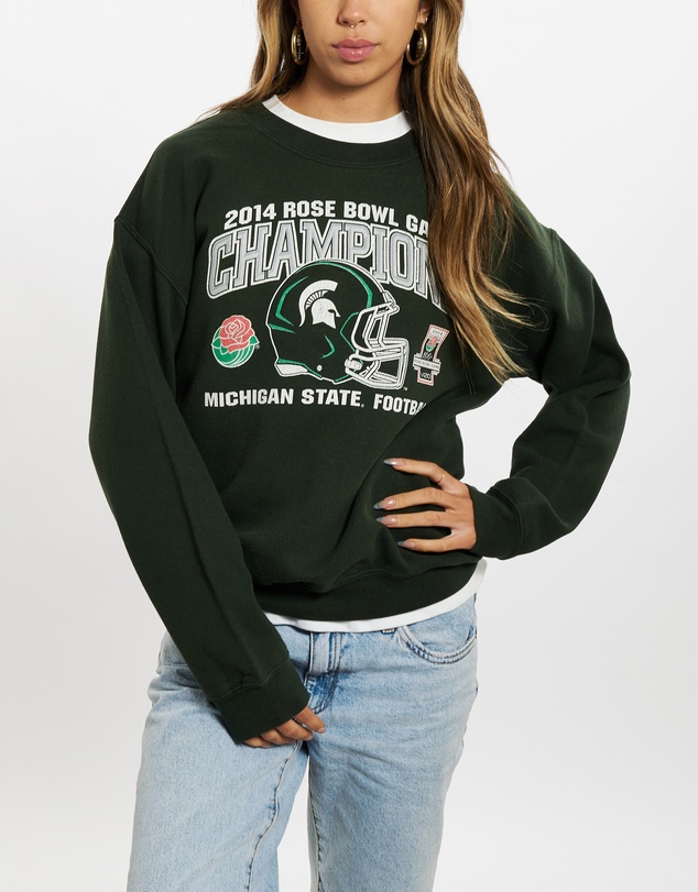 Vintage by The Real Deal - Pre Loved - 2014 Michigan State Football 'Champions' Sweatshirt