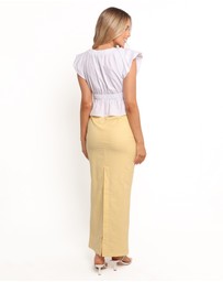 Petal & Pup - Meara Midi Skirt - Butter Yellow