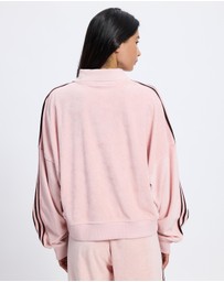 adidas Originals - Terry Towel V Neck Long Sleeve Top