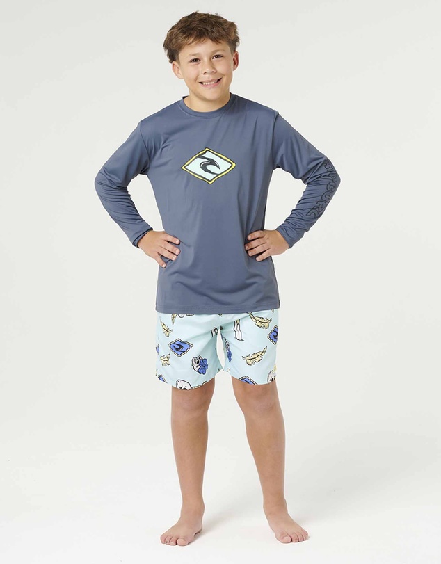 Rip Curl - Sunset Sesh UPF Long Sleeve Rash Vest- Kids