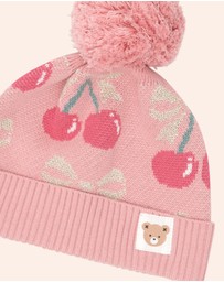 Huxbaby - Cherry Bow Beanie - Babies-Kids
