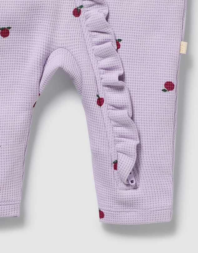 Wilson & Frenchy - Organic Waffle Ruffle Zipsuit - Babies