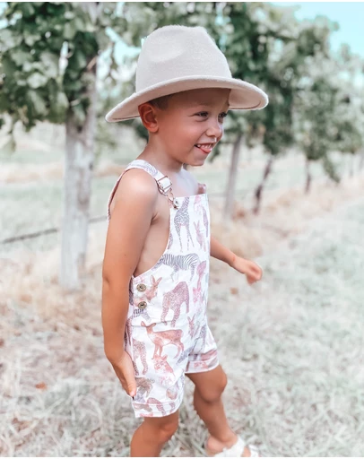 WITH LOVE FOR KIDS - Everett Short Denim Overalls - Babies - Kids