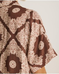 Atmos&Here - Chantilly Printed Satin Shirt