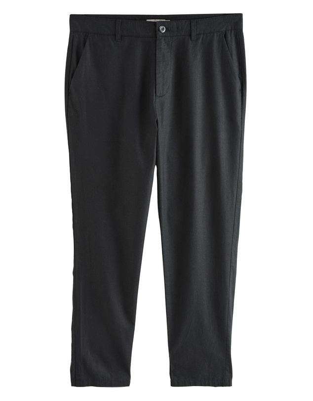 NEXT - Linen Cotton Chino Trousers Regular Fit