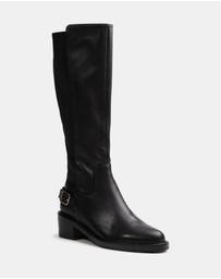 Wittner - Branda Leather and Neoprene Knee High Boots