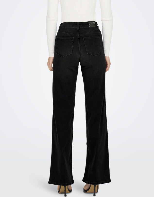 ONLY - Madison Blush High Waisted Stretch Wide Denim Jeans