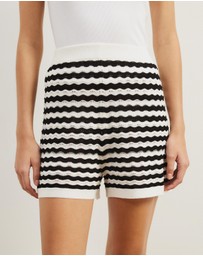 Atmos&Here - Bree Stripe Knit Shorts