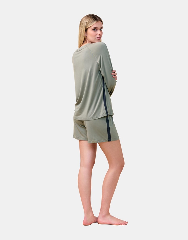 Gingerlilly - Solene Long Sleeve Top with Stripe