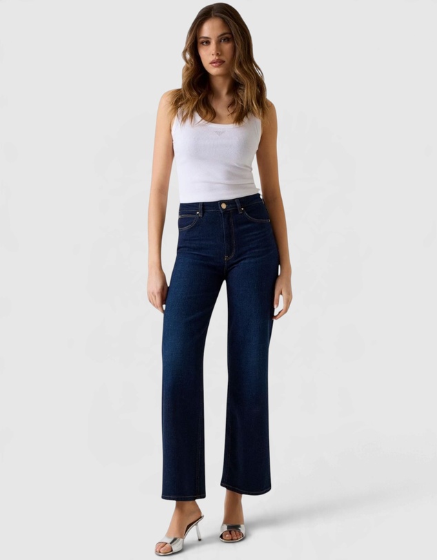 GUESS - High-Rise Wide Leg Jeans