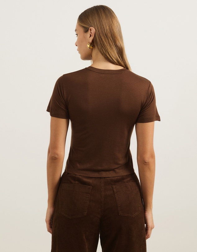Atmos&Here - Wool Blend Short Sleeve T-Shirt
