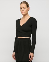 FRIEND of AUDREY - Cassia Multi-Wrap Knit Top