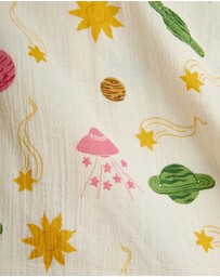 Mini Rodini - Space AOP Muslin Woven SS Dress - Babies-Teens