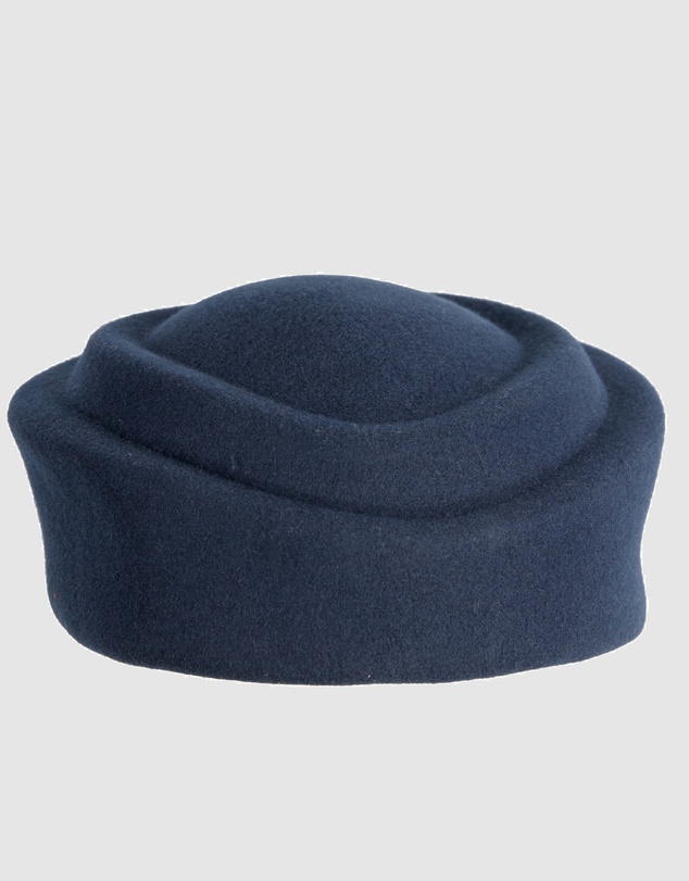 Max Alexander - Felt Black Pillbox Hat