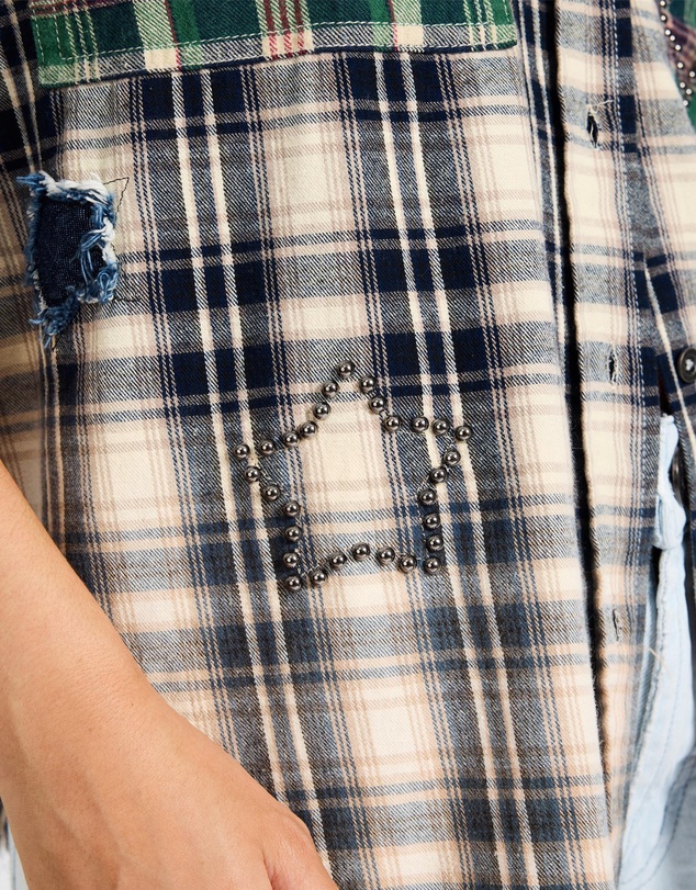 ONE TEASPOON - Flannel Star Studded Shirt