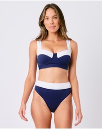 UNE PIECE - Textured Original Bustier Balconette Bralette Bikini Top